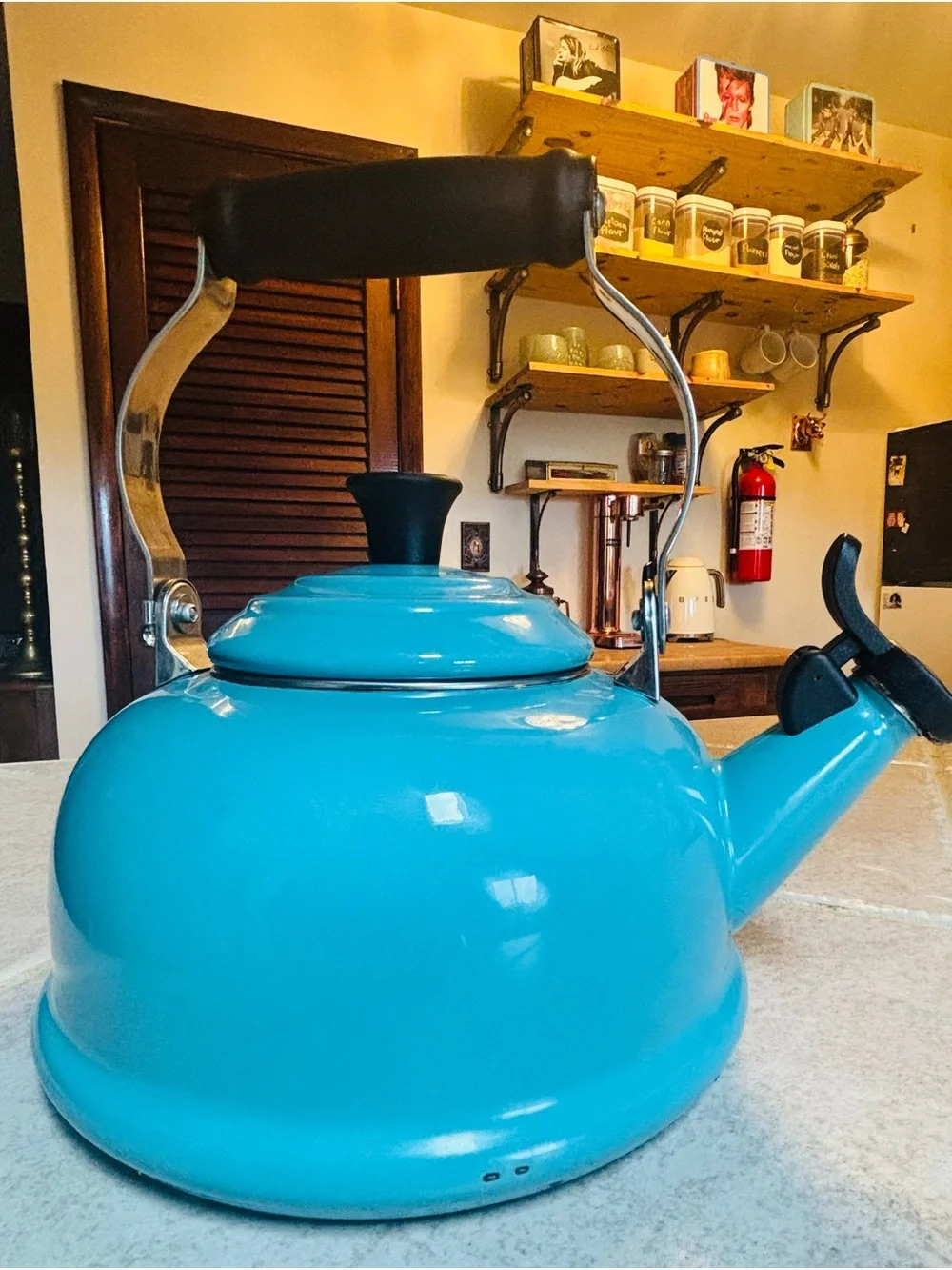 ✨Le Creuset Turquoise kettle